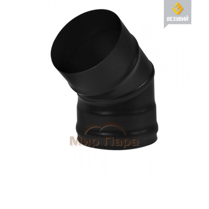 Колено BLACK (AISI 430/0,8мм) 45* 2-х секц. д.115 